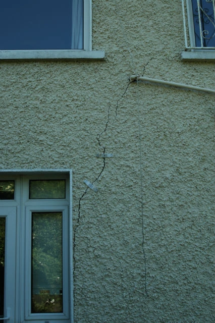 subsidence-wall-cracks Dublin home showing visible signs of subsidence